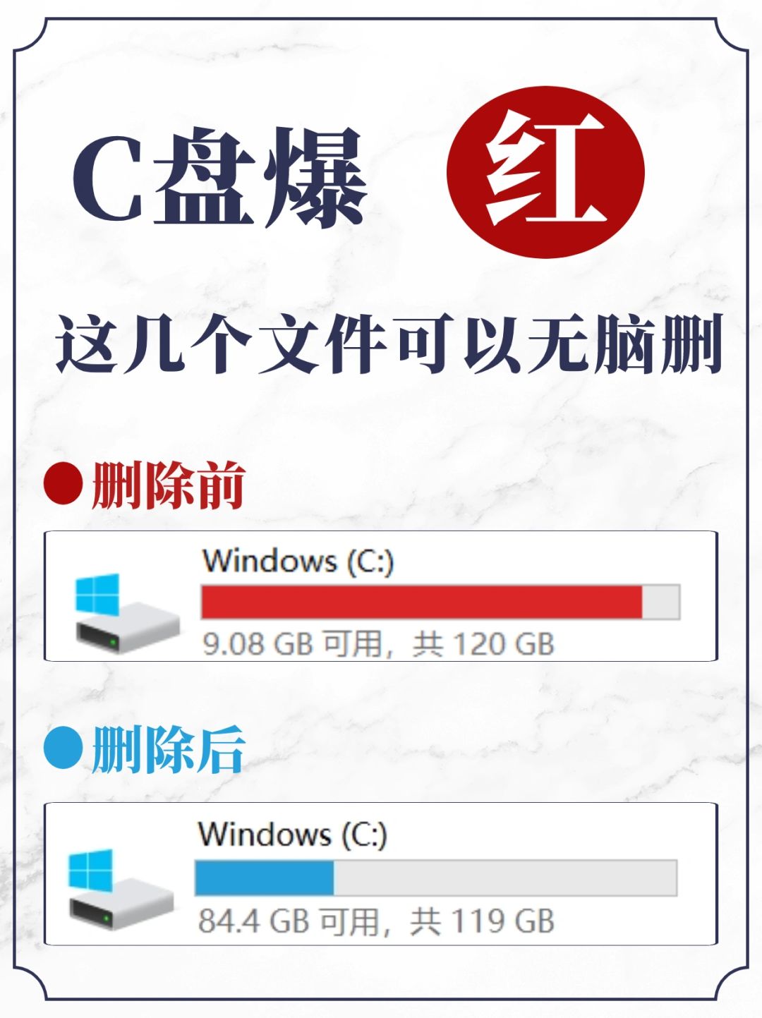 请大数据推给C盘变红的电脑小白‼️