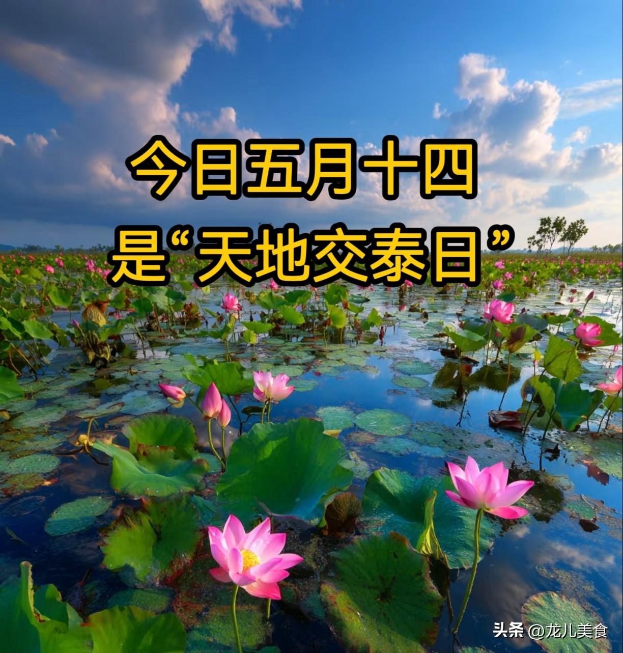 今日五月十四，是“天地交泰日”，牢记3事别犯忌讳，早看早知道
农历五月十四，民间