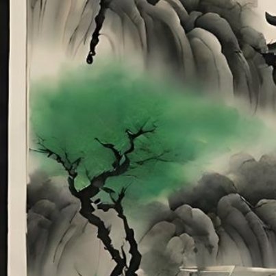 隐隐飞桥隔野烟，石矶西畔问渔船。 桃花尽日随流水，洞在清溪何处边。 —— 唐代·