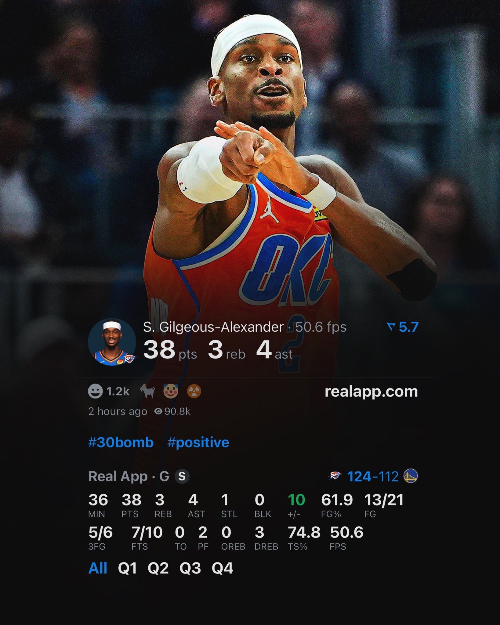 库里缺阵，巴特勒上半场伤退，追梦2节半5犯，最多落后22分的勇士一度在末节完成反