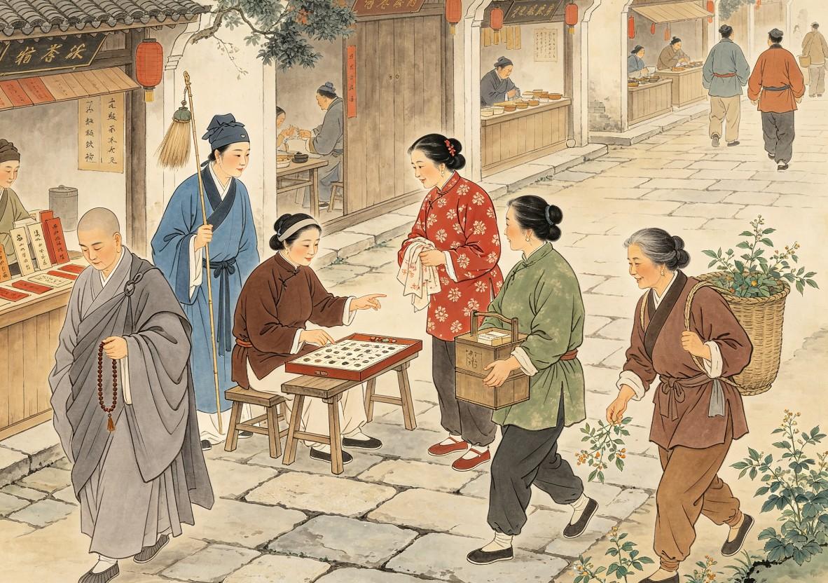 三姑六婆指的是什么人？原来我们误解了几百年！

小时候常听家里老人念叨：“家有三