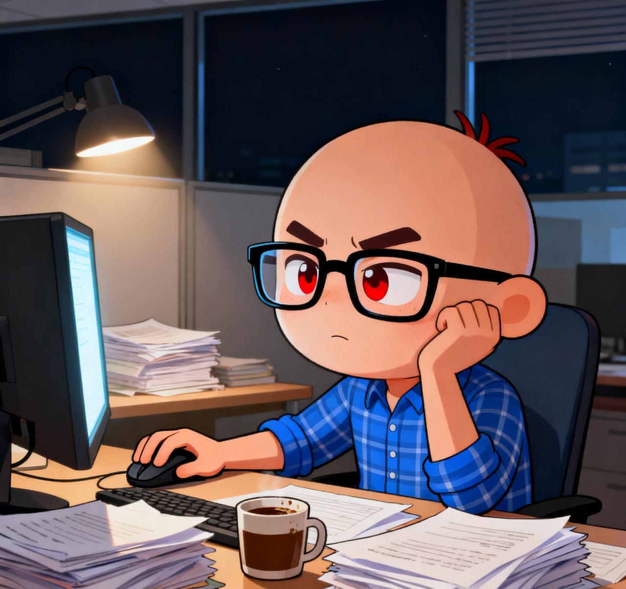 也许你见过凌晨三点的城市，灯火零星，键盘声未歇；也许你曾在空无一人的办公室里，对