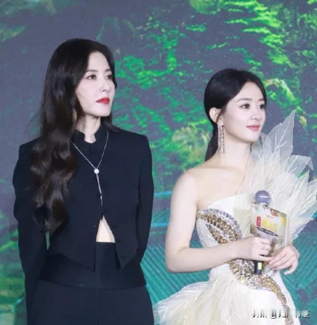 曾黎确实是老了，在比她年轻又美丽的赵丽颖面前，的确如此，无法否认，她的岁月感就和