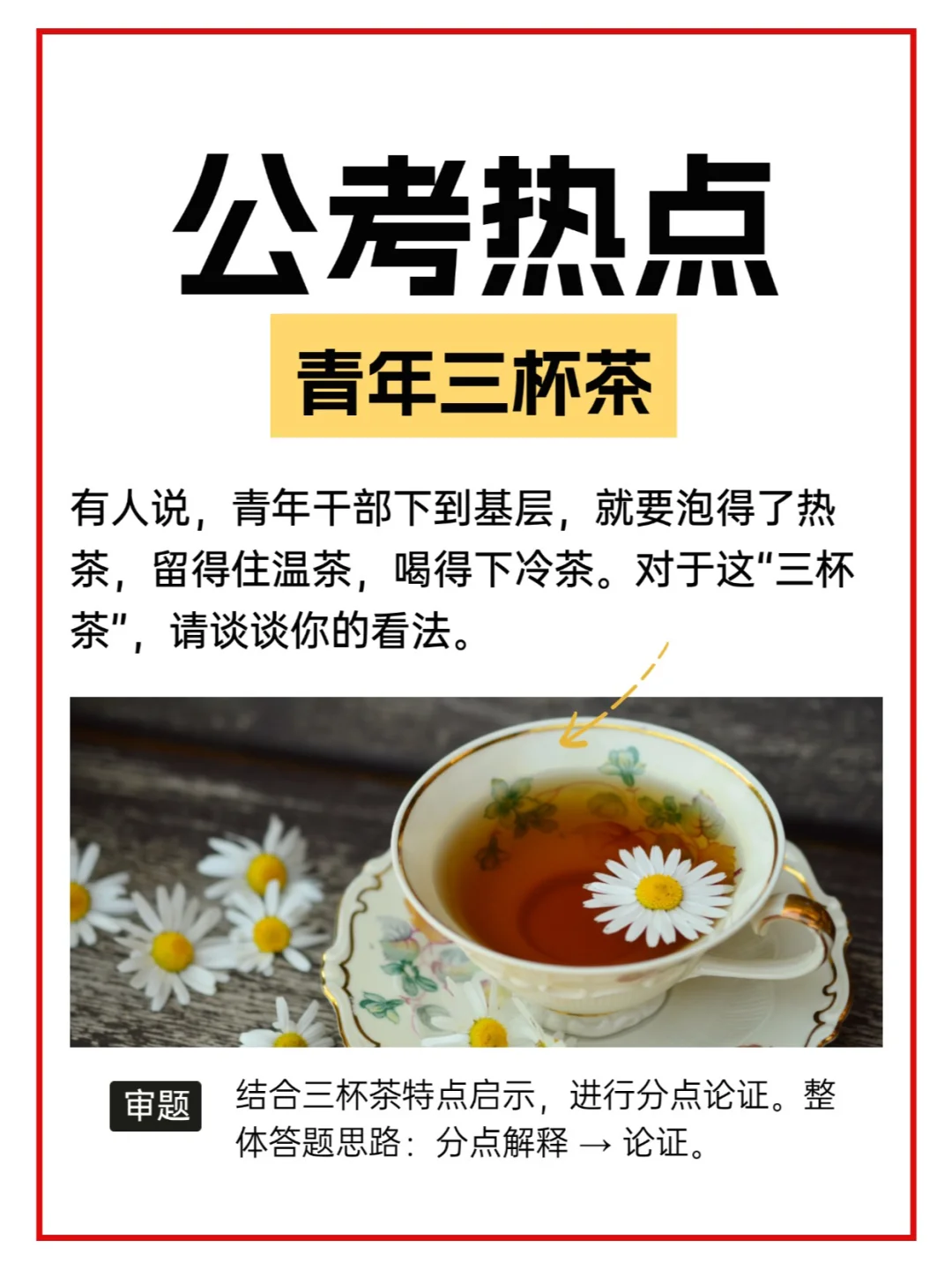 面试热点：“青年三杯茶”