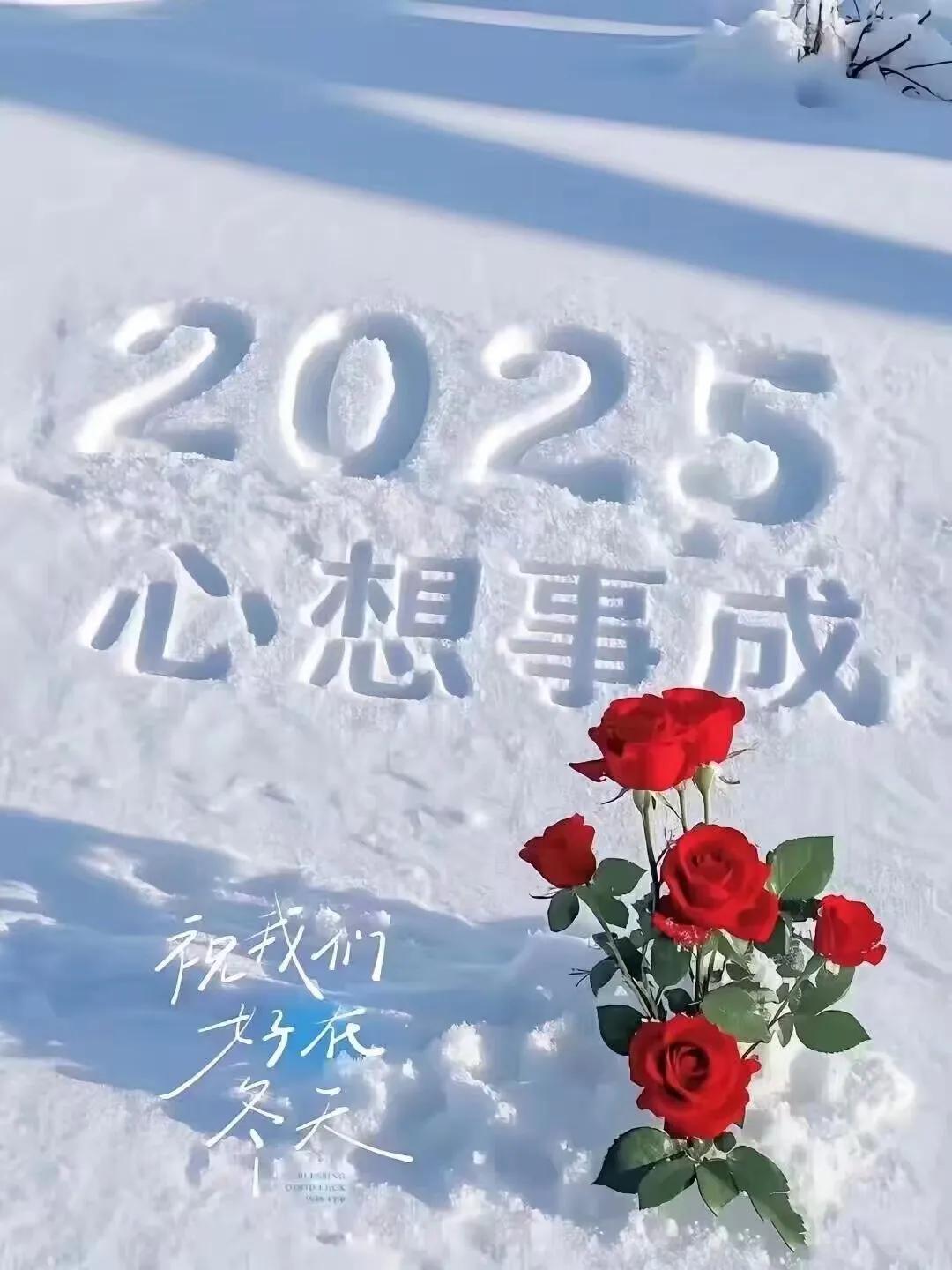 喜气洋洋辞旧岁，
欢声笑语度新年。