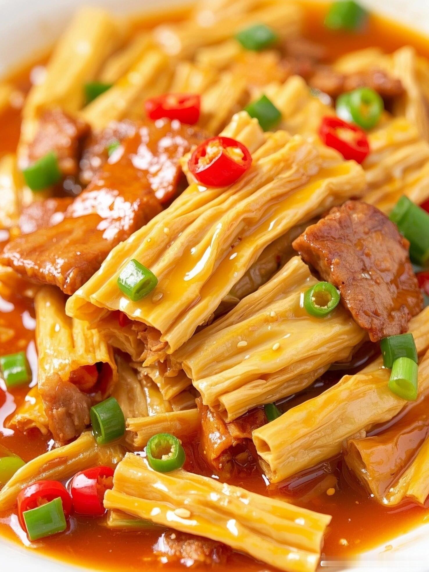 今天吃啥呦🔥腐竹炒肉神仙吃法！一口下去直接封神！！✨【5分钟快手菜】打工人下班