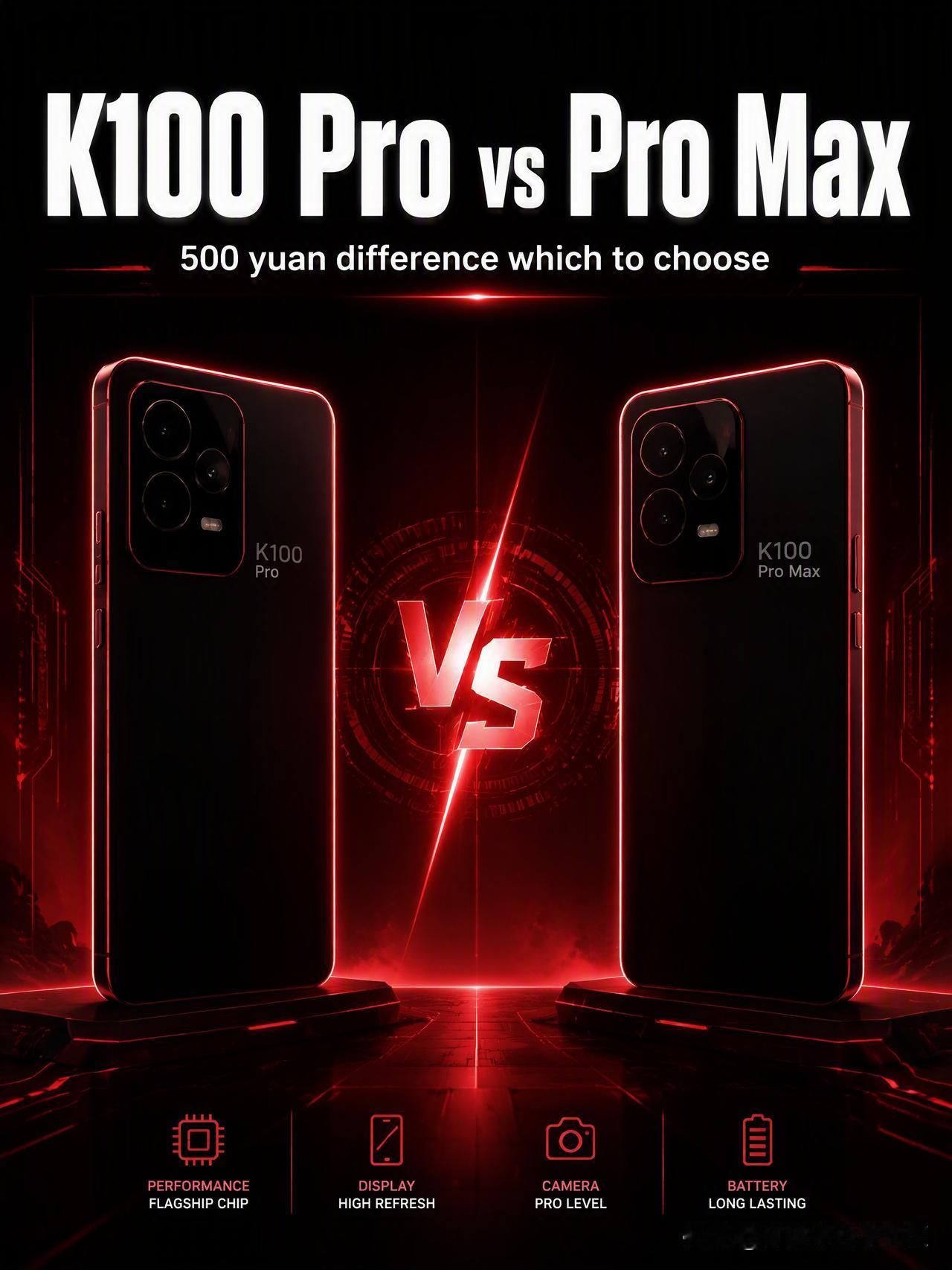 红米K100系列发布了两款——K100 Pro和K100 Pro Max，国补到