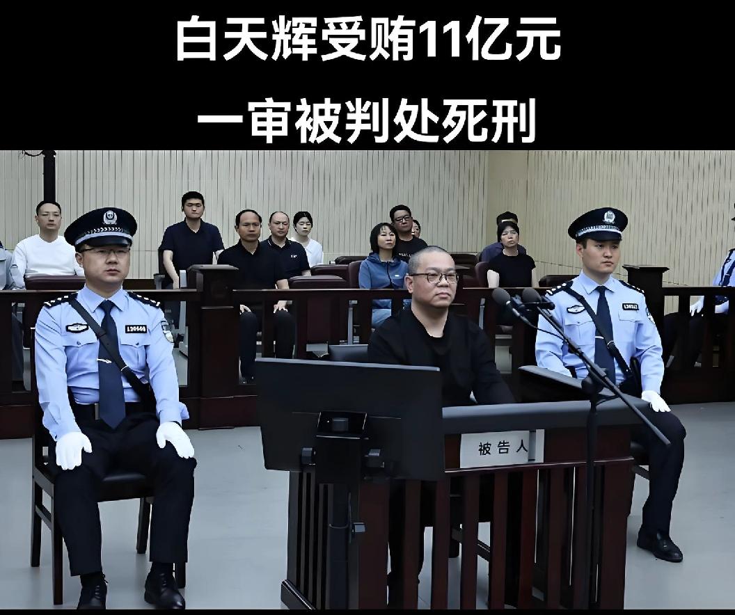 今天，华融国际原总经理白天辉被执行死刑，受贿 11.08 亿，4 年捞钱超普通人