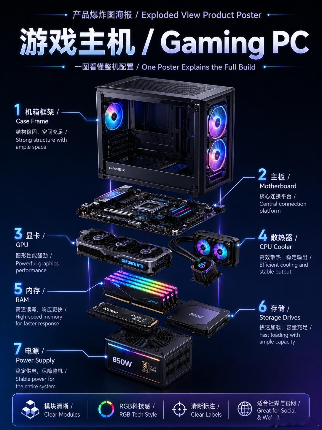 还在用PPT一页页讲产品参数？GPT-Image-2 一张图就能把VR头显拆解成