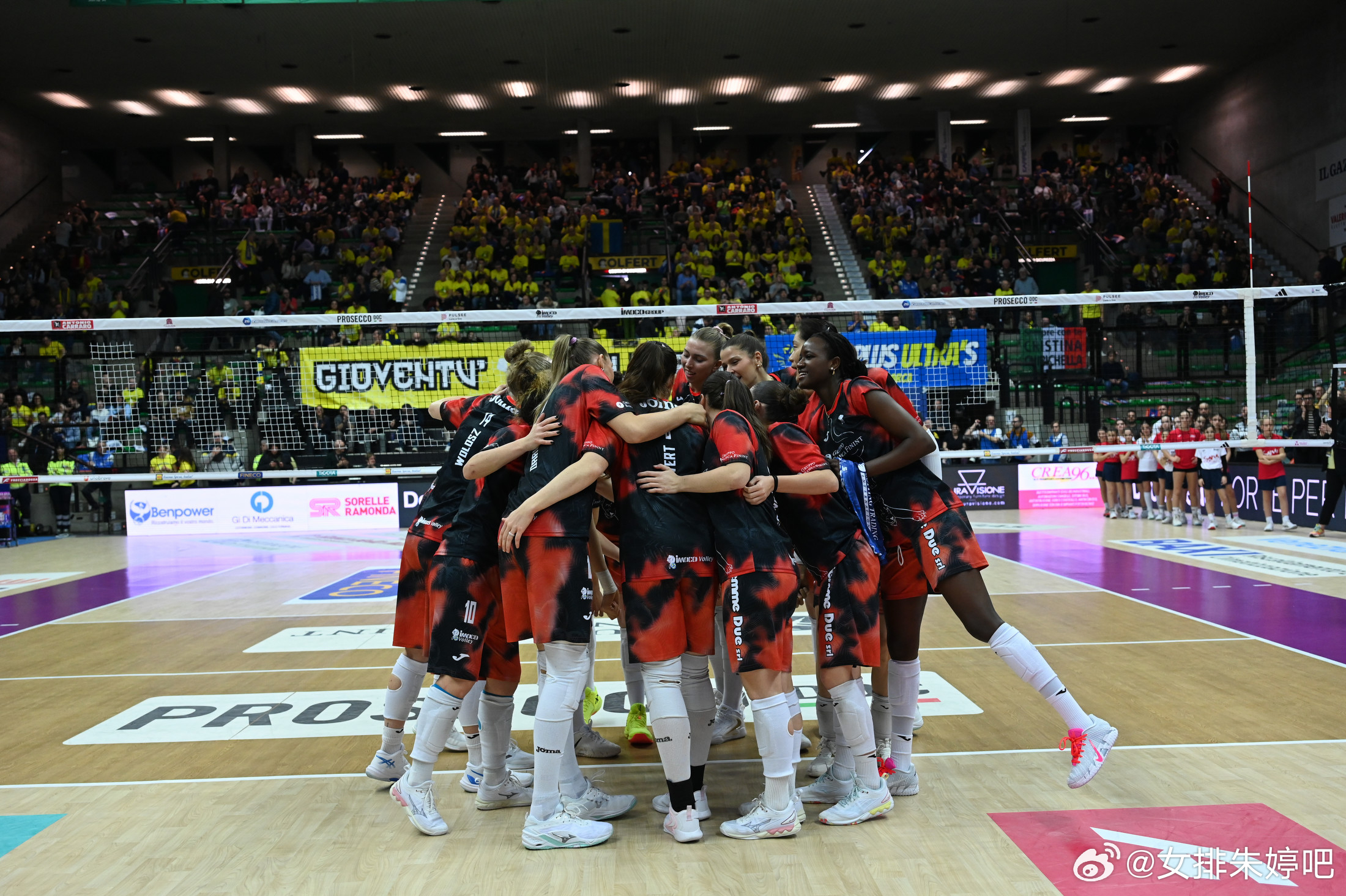 朱婷掌上明朱 一路婷你 2025-26意甲女排联赛1/4决赛，科内利亚诺主场3-