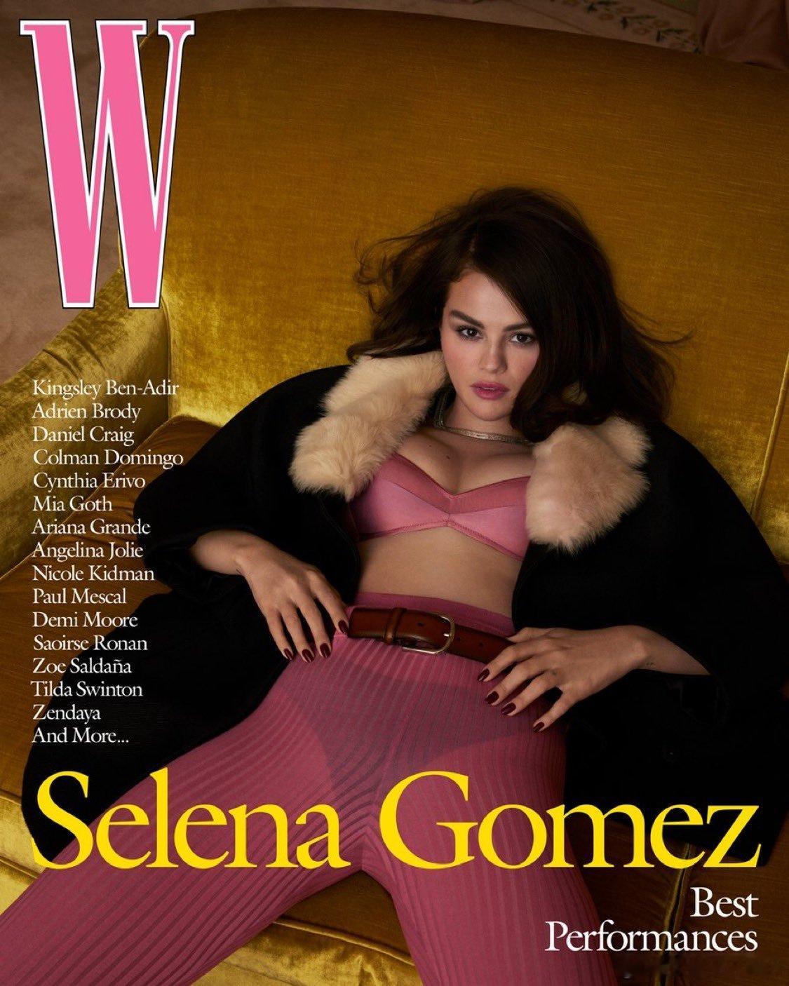 selena gomez 赛琳娜戈麦斯入选《W》杂志年度最佳表演者特辑，并登上新