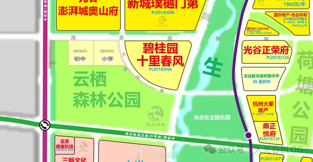 光谷流芳园横路以南地块控规再公示：绿地异地平衡，文化用地调整为中小学用地近日，武