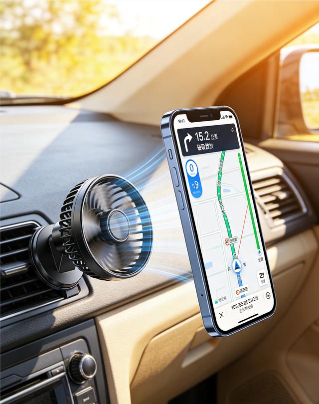 夏天车载手机烫到死机？散热支架太香了！
夏天暴晒后车载支架放手机，没十分钟就发烫