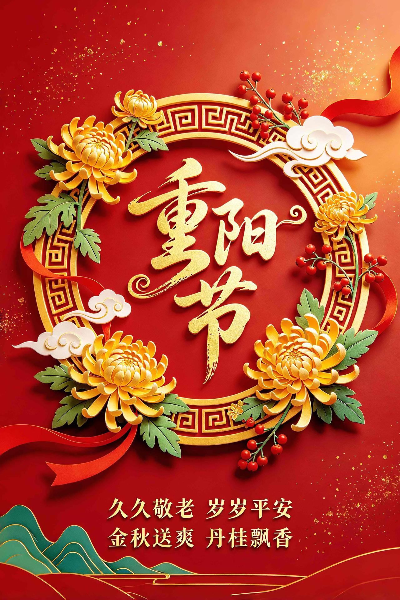 又是一年重阳日，2026年的秋风吹来了感恩与祝福🙏。愿您在这个特别的日子里，卸