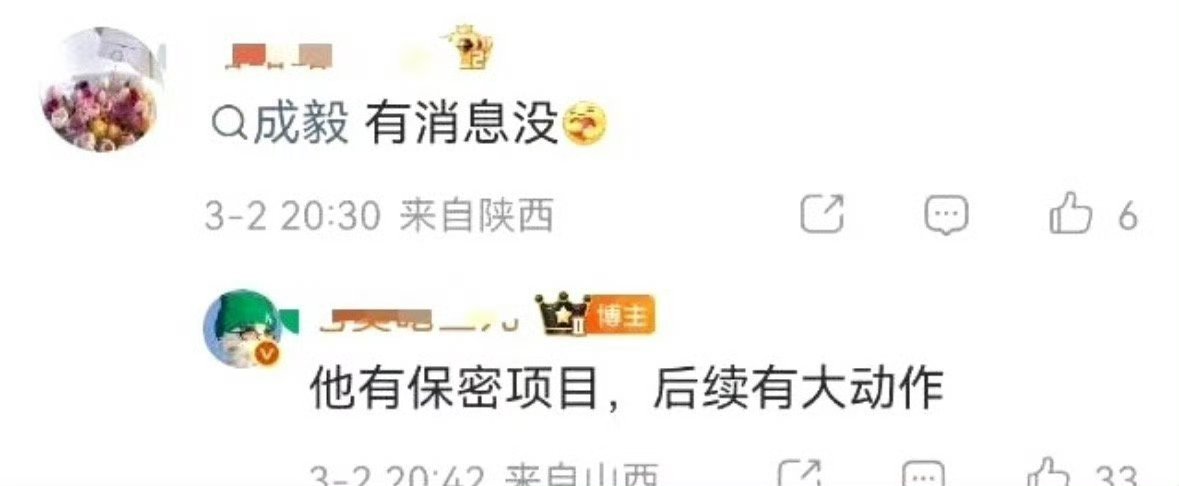 🍉我去，成毅有保密大项目