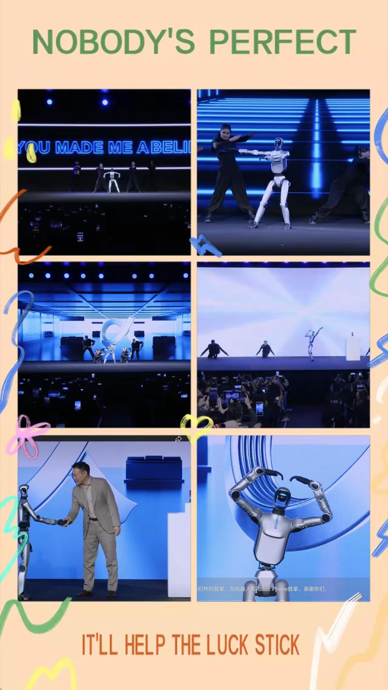 荣耀在MWC正式发布机器人手机

开场模仿了春晚的机器人跳舞🕺🏻
科技感 未