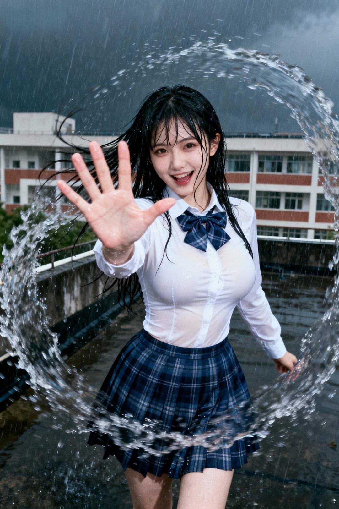 这才是AI做的，最后还有绿幕，酷吧？这就是小仙女的AI魔法😇😇聂小仙行摄漫记