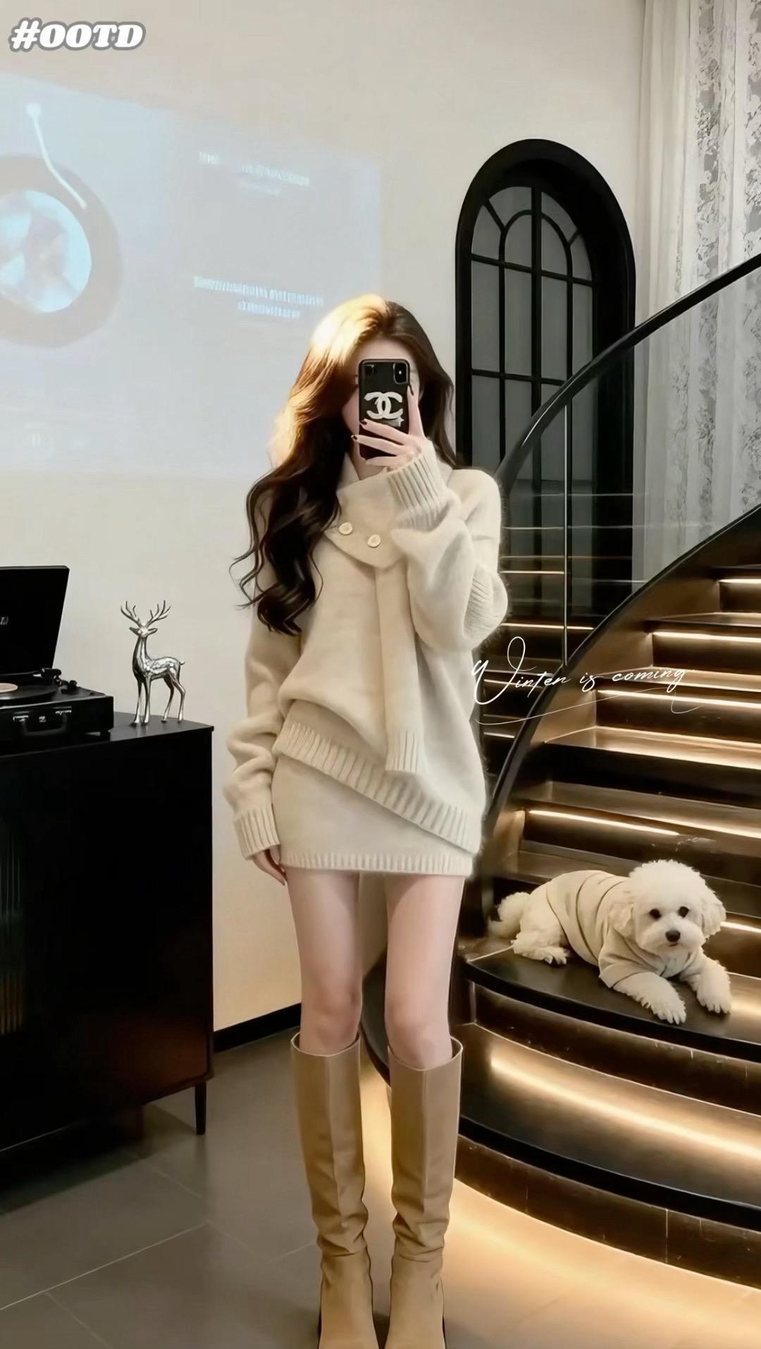 韩系穿搭 约会穿搭 新年战袍 温柔穿搭 小个子穿搭