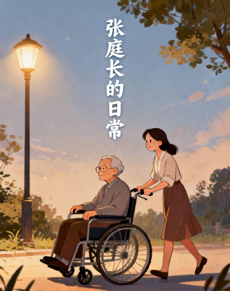 昨晚，我在路上遇见了刚退休不到一年、坐在轮椅上的张庭长。他退休前一年因脑梗死留下