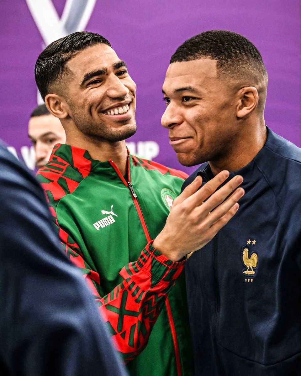 阿什拉夫：“很高兴在摩洛哥见到姆巴佩，他喜欢我们的国家！”“他喜欢摩洛哥，也喜欢