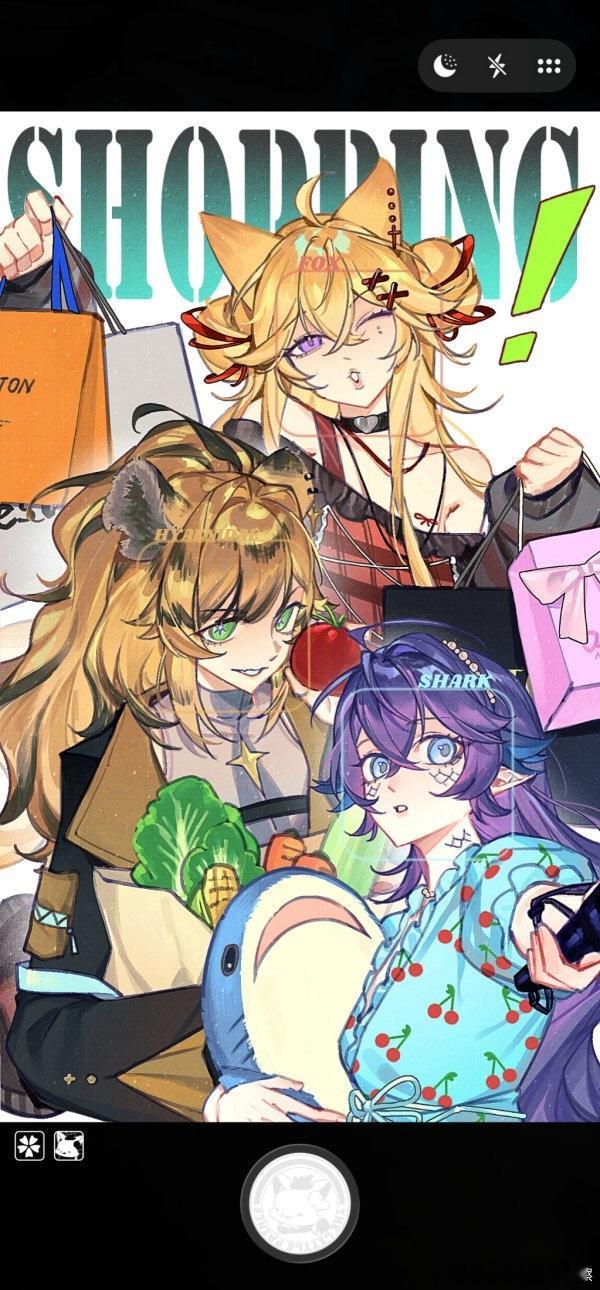 【贴贴】这里有家里女孩子oc的贴贴一张🥺🤲🏻 
