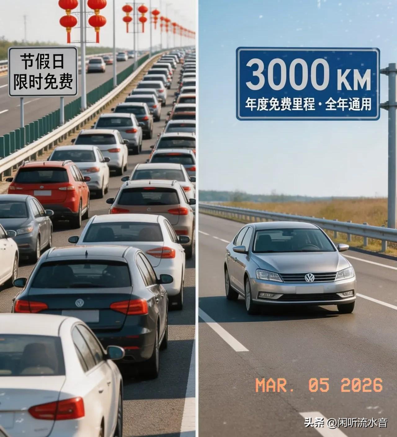 真好啊！
全国人大代表庹庆明又一次提出了取消节假日高速免费的建议，并且有了新版本