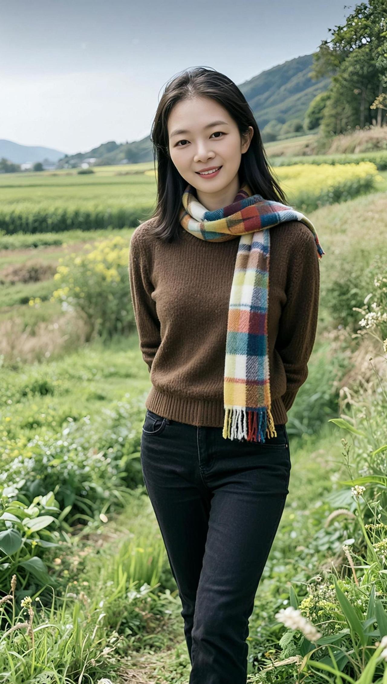 AI田园生活照 日常分享生活随拍 我的乡村生活 高级感穿搭