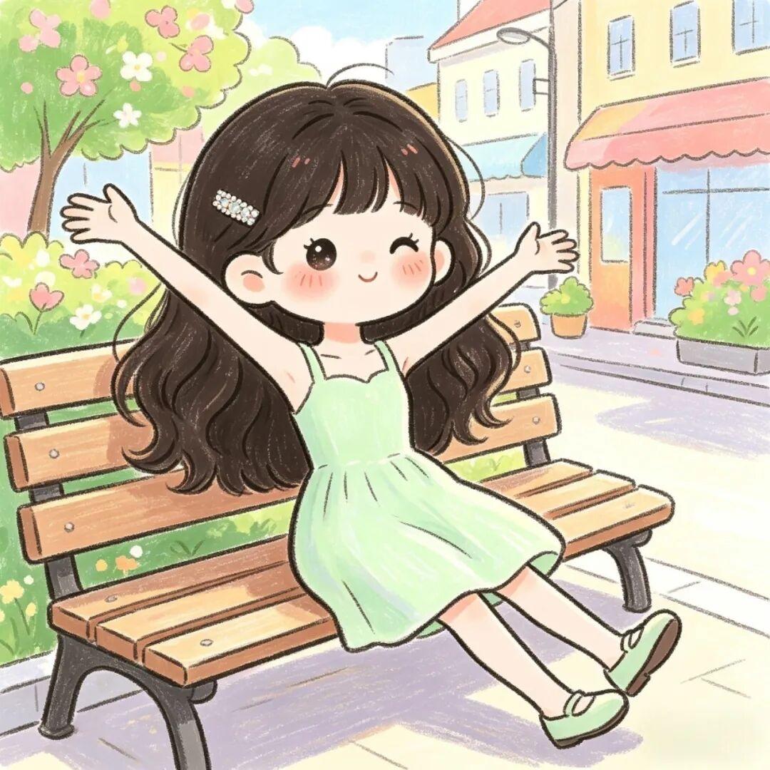 女生头像｜步履不停，奔赴自己的四季
