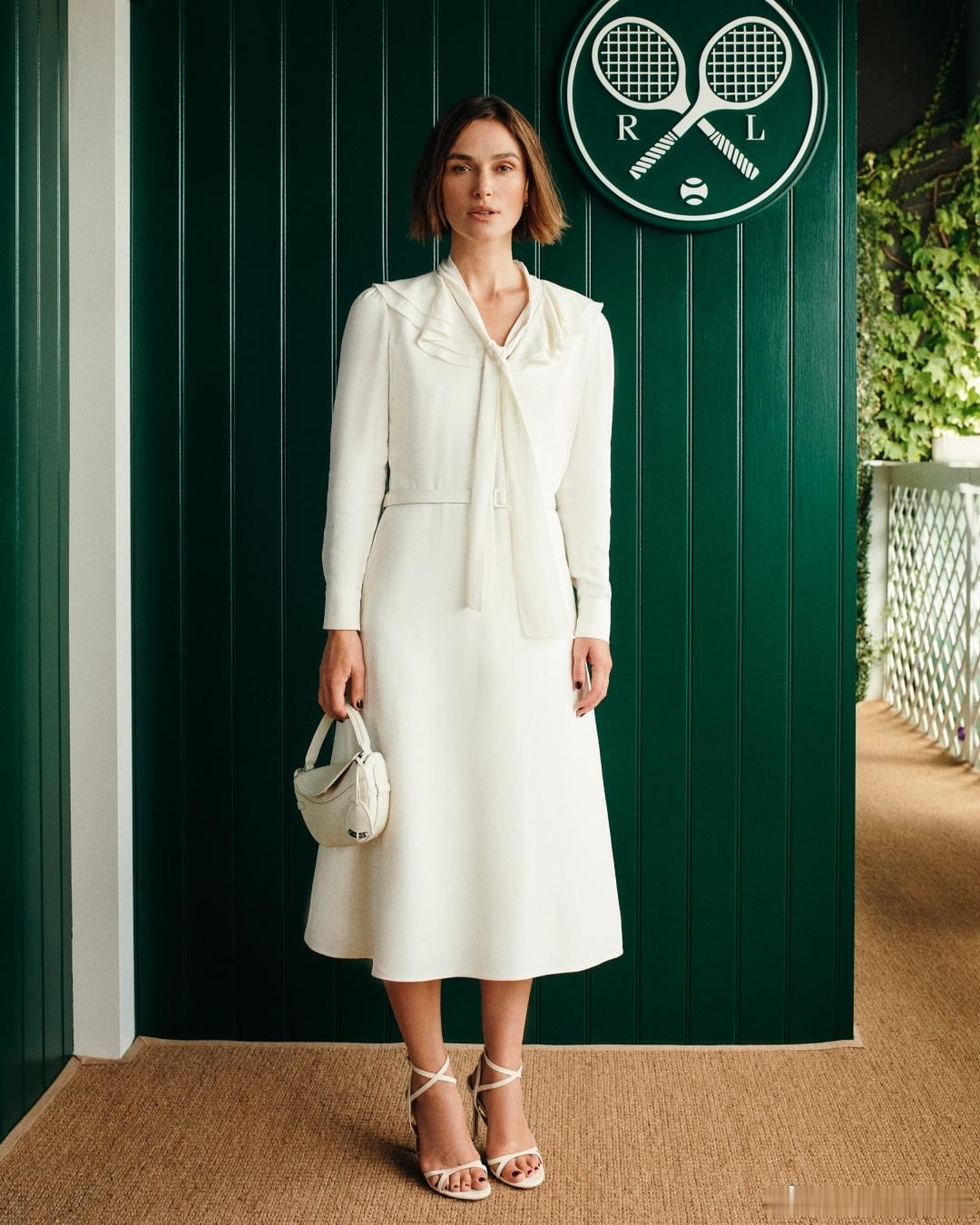 keira knightley凯拉奈特莉观看温网为Ralph Lauren拍摄的