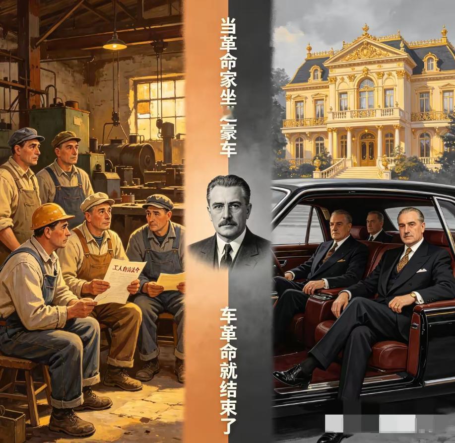 当革命家坐进豪车革命就结束了，我们消灭了旧的剥削者却亲手变成了新的特权者，人民用