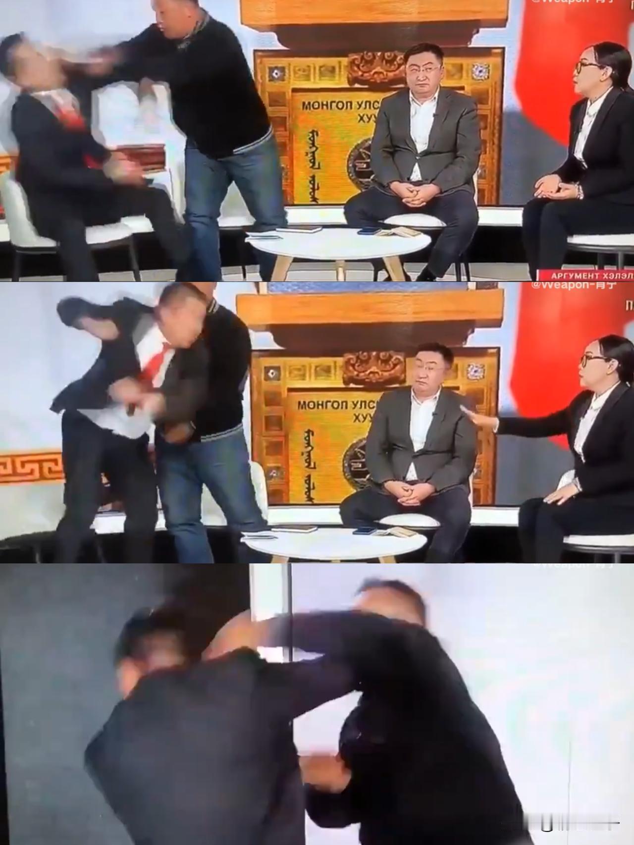 自称是成吉思汗后人的两位大汉，居然在电视节目中打斗[捂脸]？


有人发了蒙古电