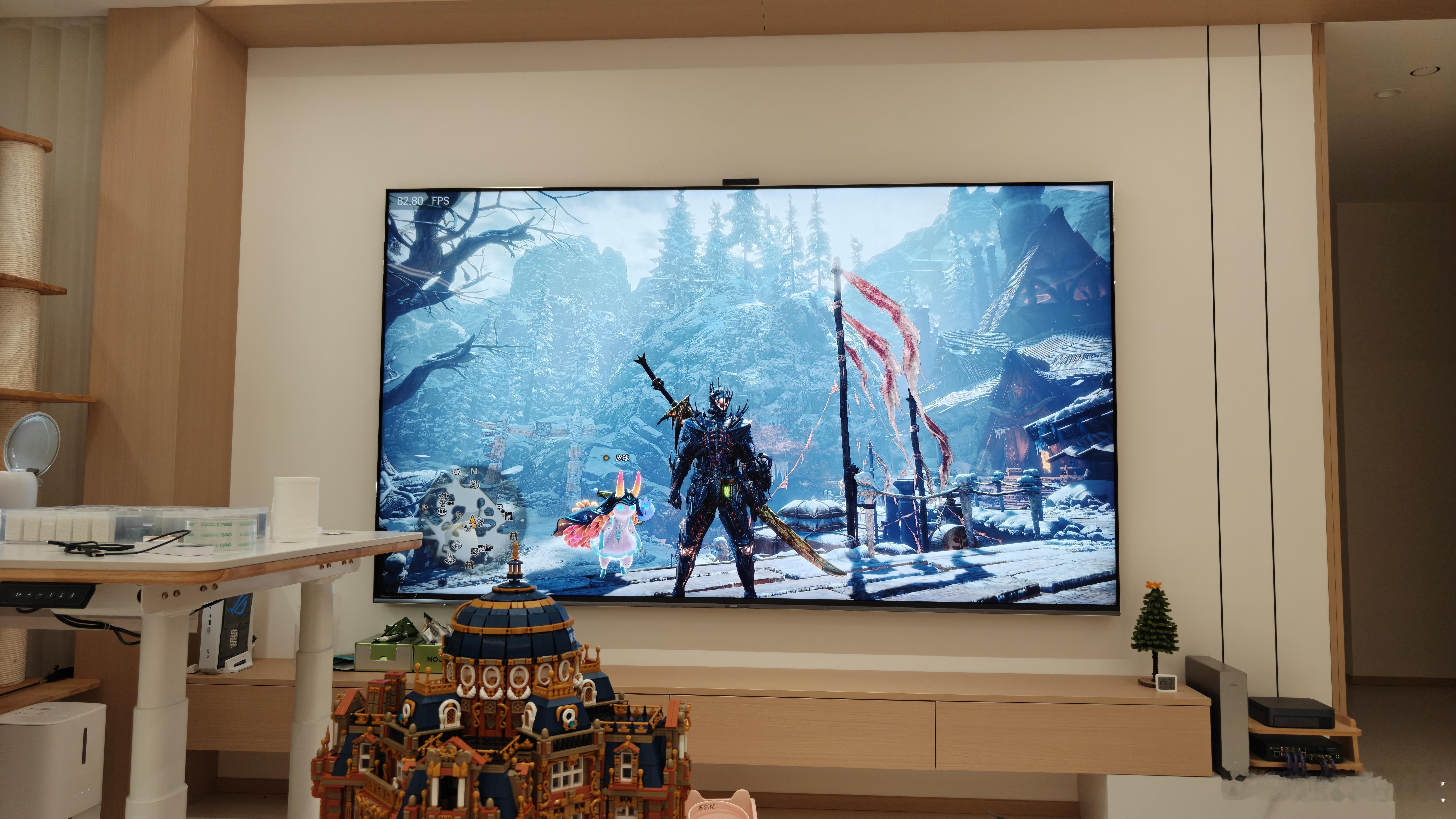 用客厅这个4k 170Hz 100寸的电视打游戏是真爽啊[doge][doge]