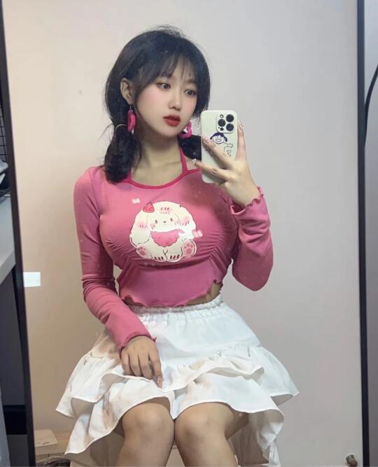 163 52｜大🐻女生也可以穿的粉粉嫩嫩的