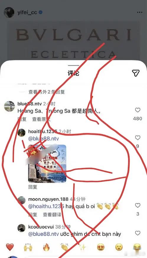 刘亦菲ins发合照把越南女星裁掉了越南歌手粉丝发布这些言论，删它都是轻的[太开心