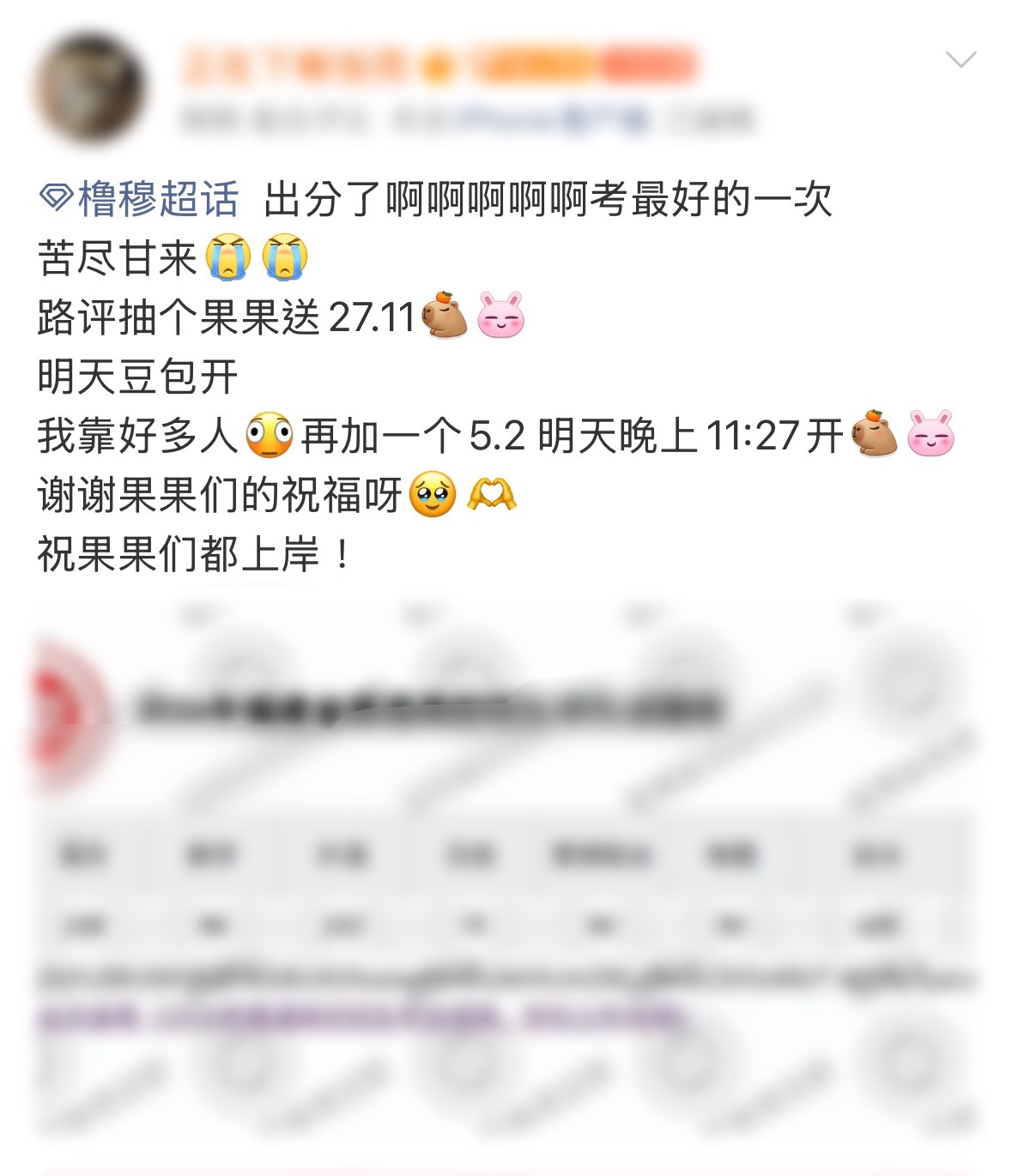 那个橹穆超话不是那个朋友圈 点进去以为进了那个高考必胜超话 