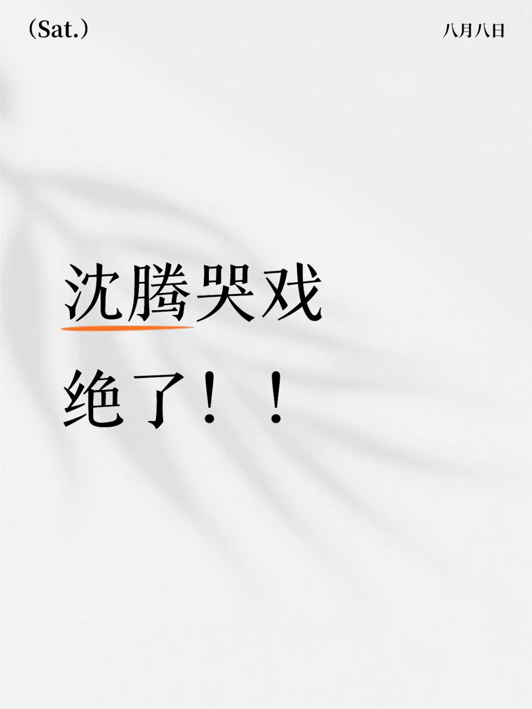 欢迎来龙餐馆 沈腾