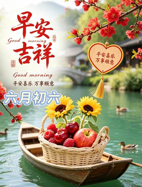 今日六月初六，做好三件事，为全家下半年讨个六六大顺，诸事皆顺！

今天是2026