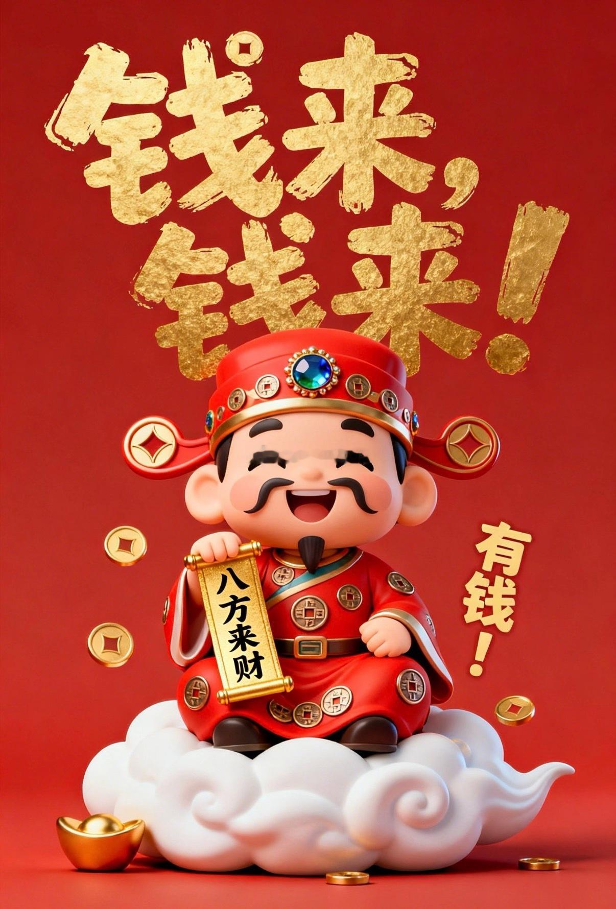 新的一周开始了，点赞打卡评论钱来好运来。黄金
