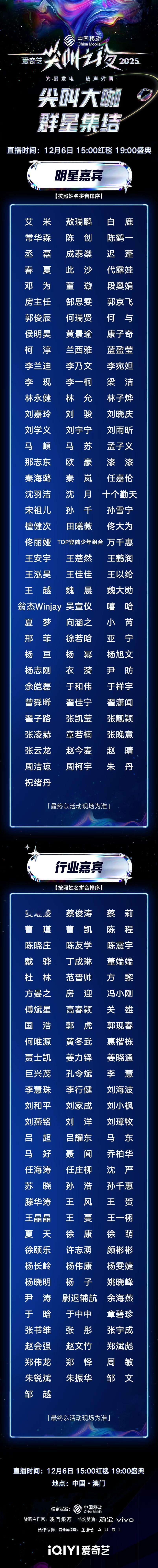 2025尖叫之夜全阵容名单2025尖叫之夜全阵容名单官宣啦啦啦啦！！！没有不尖叫