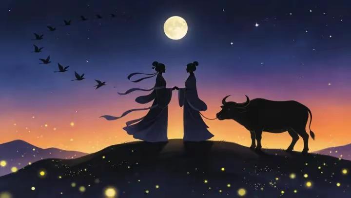 七夕节快乐！牛郎和织女的爱情故事 今天是中国传统文化里的“七夕节”，牛郎和织女的