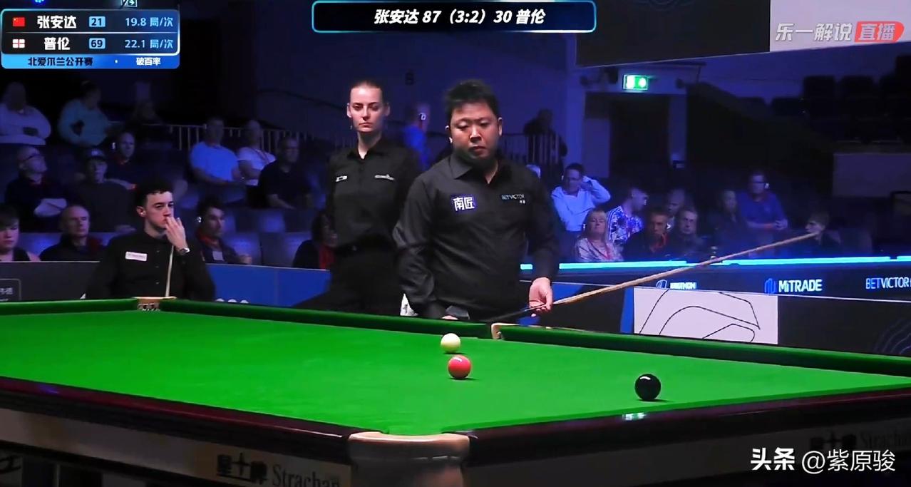 张安达4-2胜利亚姆·普伦，晋级北爱尔兰公开赛32强。上届亚军特鲁姆普被淘汰。今