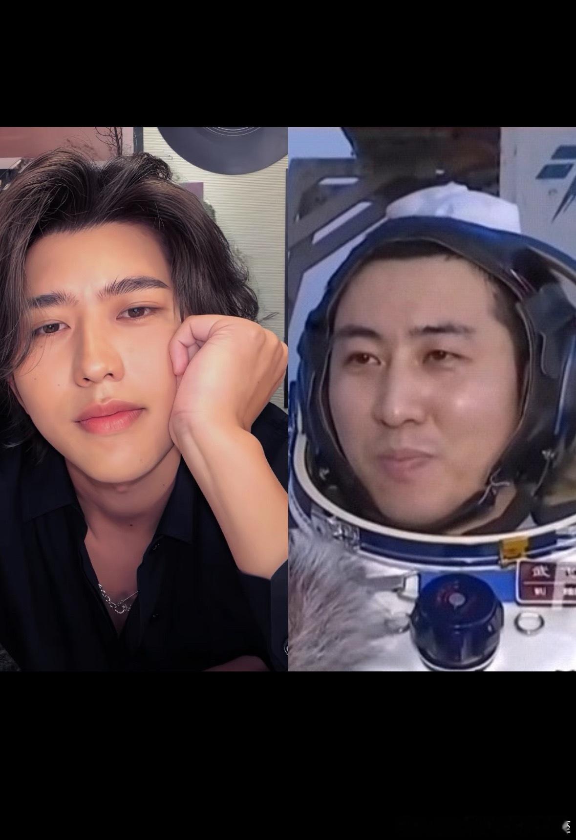 看神舟21返回，第一眼直接恍惚，以为看到了中年版坤坤 