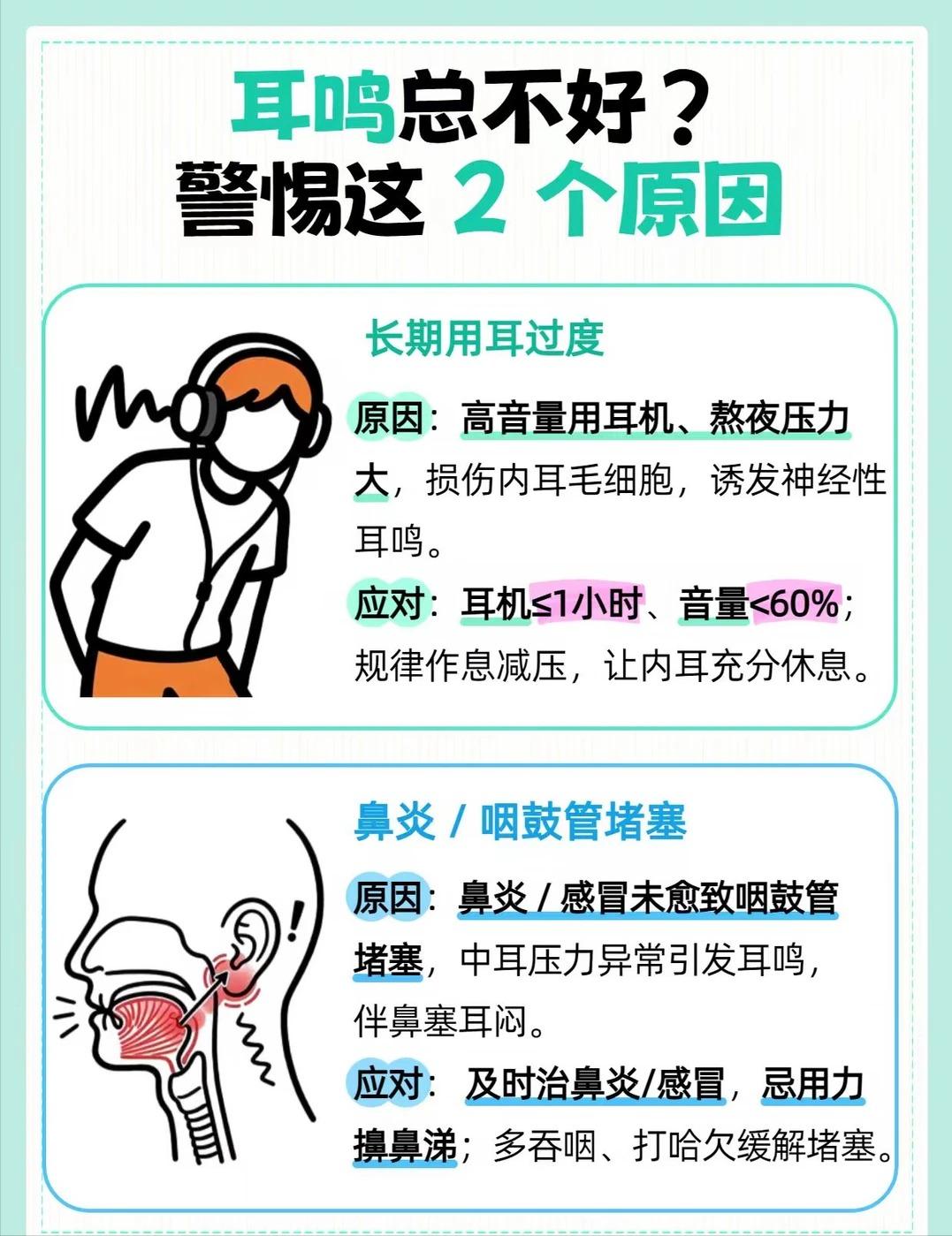 耳鸣反反复复难痊愈！多半是这两个根源在作怪