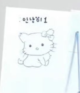 给自己画的小猫咪好可爱哦 