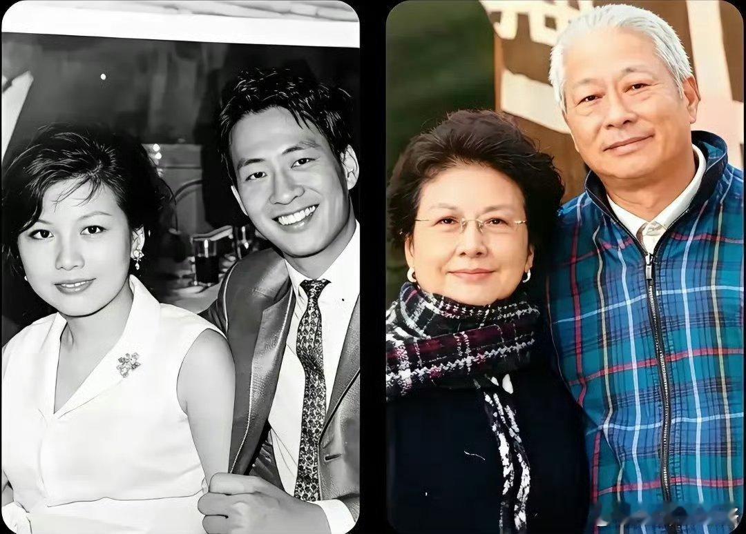 何润东和他爸爸年轻时一模一样一眼看到了何润东妈妈，他妈妈长得好美。 