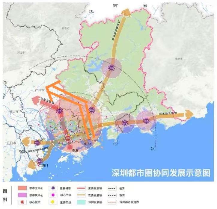 惠州得有点雄心壮志！
在深圳东跟广州东之间搭建立起一个惠州通道。
这才是惠州的千