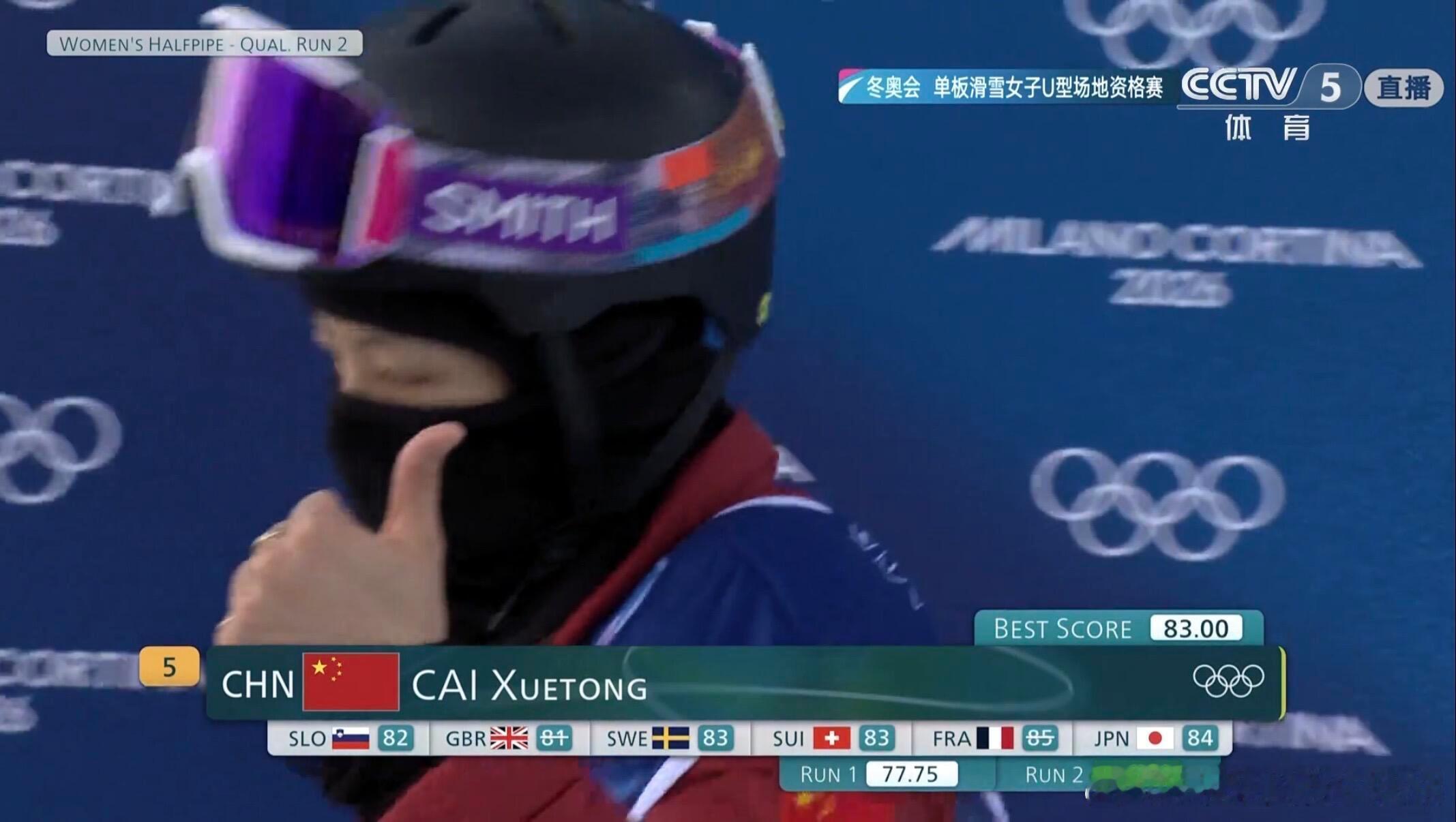 蔡雪桐武绍桐出征单板U池决赛两位中国女将一定要平安下冰！滑出自己就好！ 