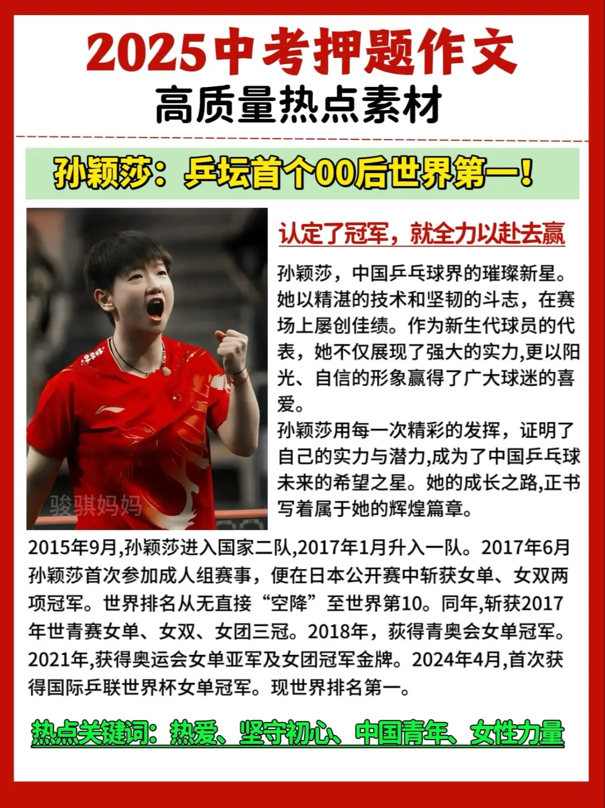紧扣热考话题，2025中考押题作文🔥。都是孩子平时接触不到，但是又是...