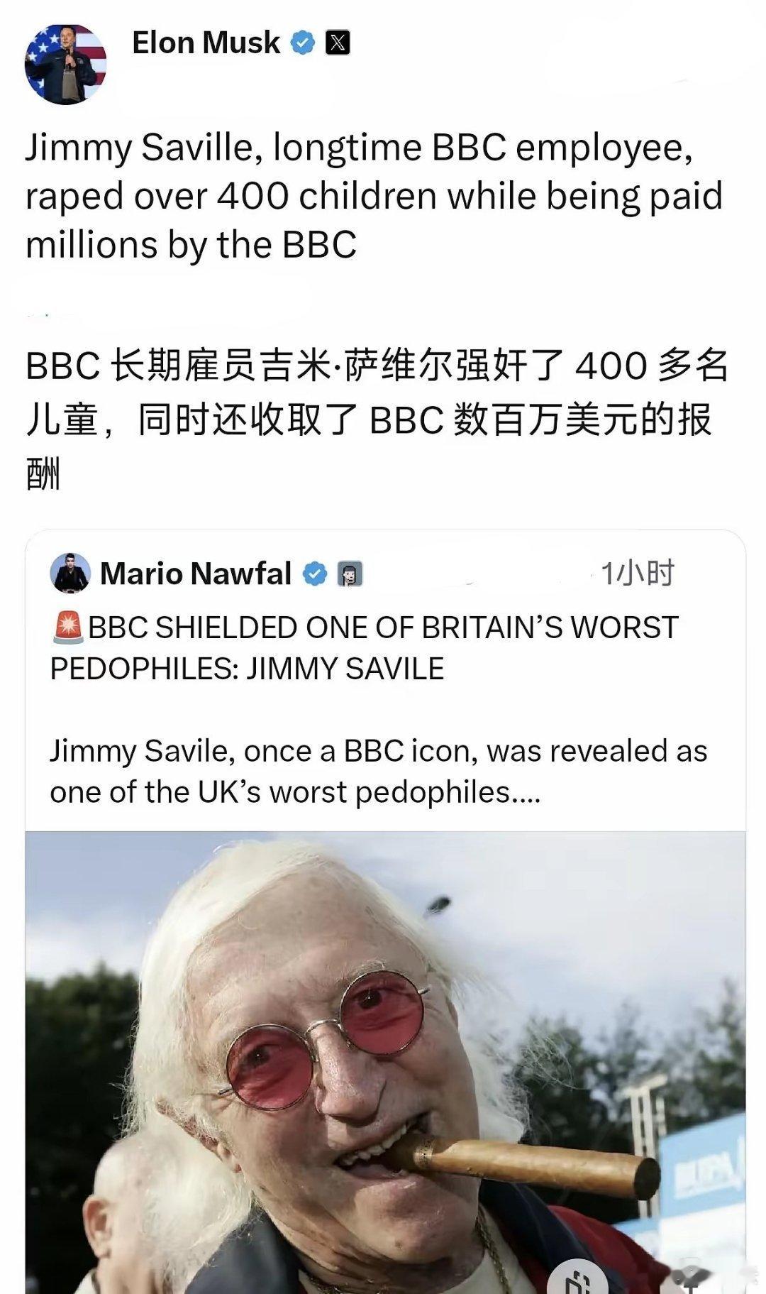 【马斯克曝光BBC“惊天黑幕”，引发舆论风暴】近日，埃隆·马斯克转发了一则新闻，