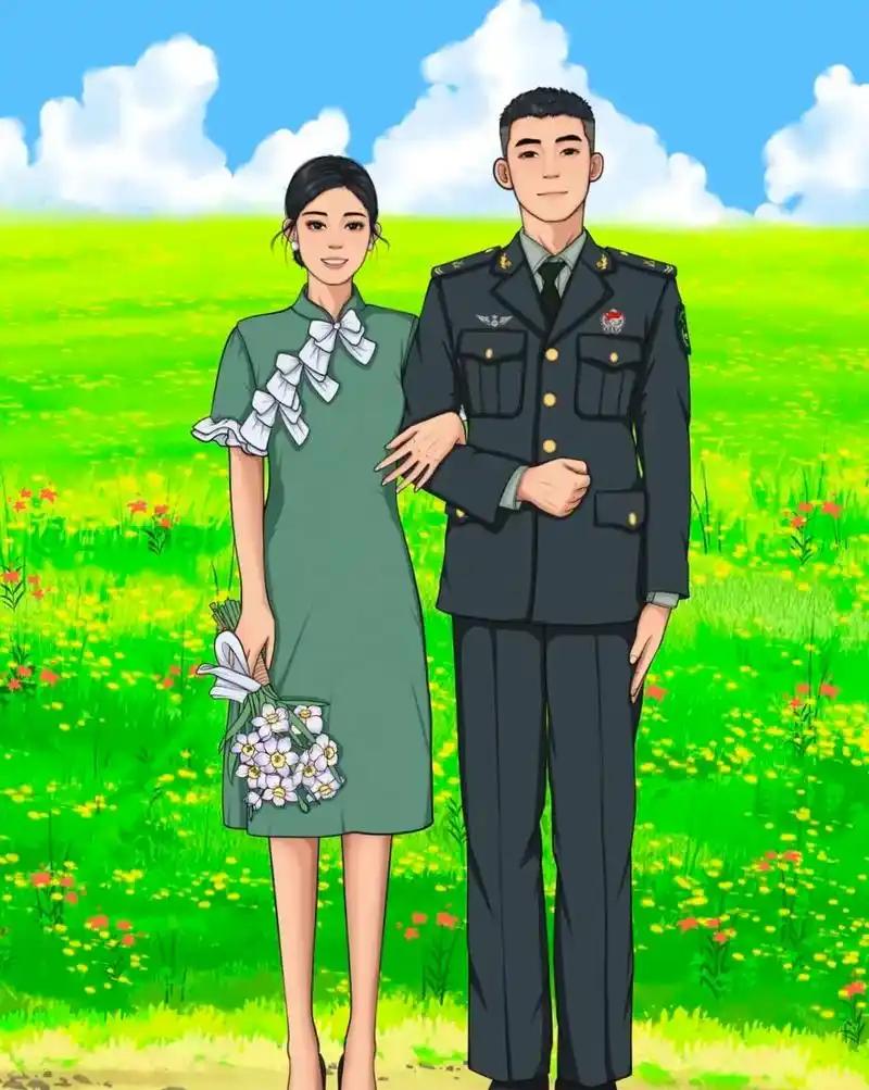 下士小杰收到一封信，是在镇政府工作的小兰寄过来的。
小兰在信里写道，她去小杰家开